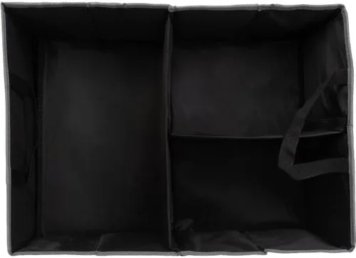 Vista 3 de Stalwart Organizador de coche – Caja de almacenamiento plegable para coche – Organizador de maletero para SUV, camión o sedán con forro inferior