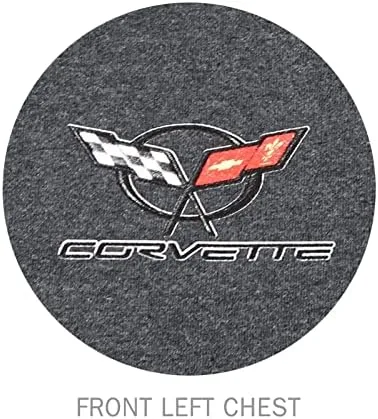 Vista 2 de Camiseta C5 Corvette American Flag: gris oscuro, Gris