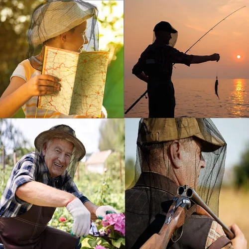 Vista 7 de PHOGARY Paquete de 4 fundas protectoras de malla para cabeza de mosquito, suave, duradera, resistente, protección de pantalla para cualquier amante