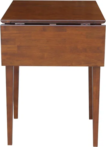 Vista 6 de IC International Concepts Mesa de madera maciza, 36 pulgadas, sin terminar Espresso