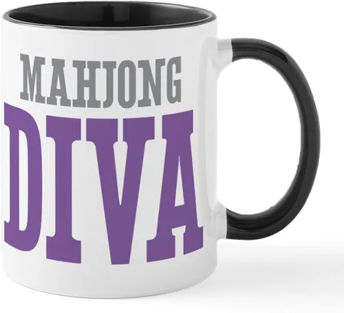 Vista 21 de CafePress Mahjong Mugs - Taza de café de cerámica de 11 oz (11.0 fl oz)