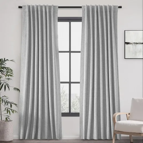 Vista 53 de UHITECH Short Blackout Curtains for Bedroom 24 Inch Long 2 Panels, Beige