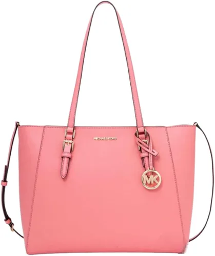 Vista 2 de Michael Kors Charlotte Bolso bandolera grande 3 en 1 de cuero