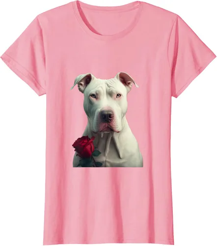 Vista 9 de Dogo Argentino Valentines Day Camiseta, Negro