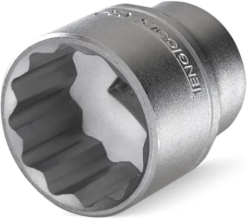 Vista 5 de Teng Tools Enchufe de cromo vanadio de 1 pulgada y 12 puntos SAE de 1/2 pulgada Herramienta mecánica Herramienta de mano - M120132-C