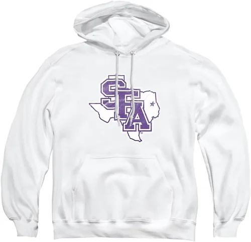 Vista 173 de Distressed College Primary Logo Adult Pullover Hoodie Collection 1 Universidad Estatal de Albany