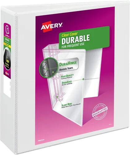 Vista 13 de Avery Durable View -Carpeta de 3 anillos EZD de 1 pulgada, 1 carpeta blanca (09301)