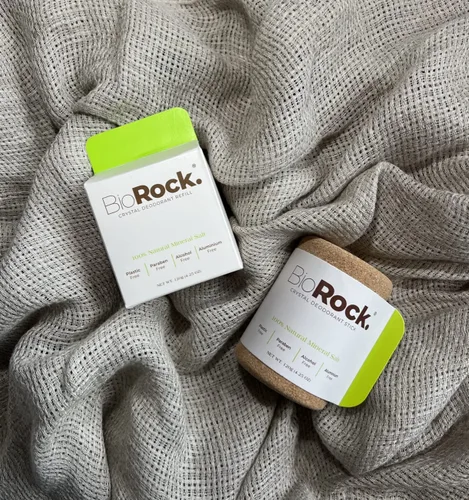 Vista 7 de Biorock Crystal Natural - Recambio de desodorante sin perfume de plástico y aluminio, desodorante en barra de sal para mujeres y hombres, ecológico