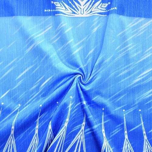 Vista 7 de YODISON Vestido casual de princesa Elsa con estampado de dibujos animados para niñas pequeñas