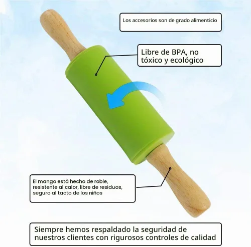 Vista 2 de Koogel - Rodillos Verde y azul