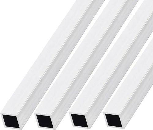 Vista 8 de METALLIXITY Tubo cuadrado de aluminio (0.236 in x 0.236 in x 0.039 in x 7.874 in), 4 piezas, tubo de aluminio 6063 - para muebles del hogar