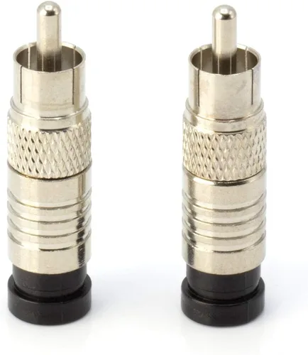 Vista 9 de THE CIMPLE CO - Conectores de compresión RCA para cable coaxial RG6 - Conexiones macho universales para RCA, subwoofer, compuesto, componente