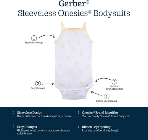 Vista 6 de Gerber Body sin mangas para bebé niña, 4