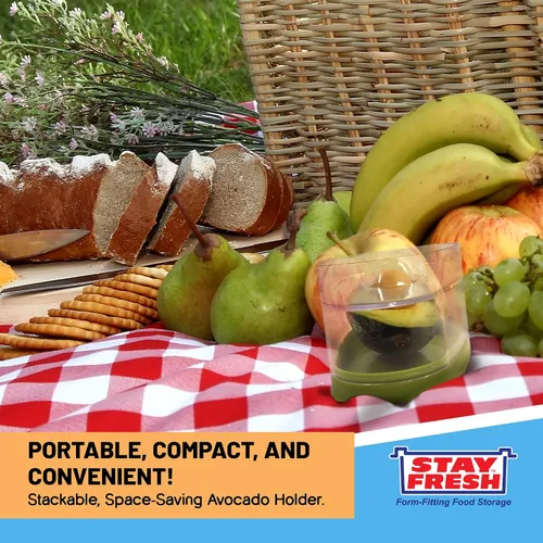 Vista 4 de Stay Fresh Contenedor de queso para nevera, recipiente de plástico transparente para queso, apto para lavavajillas, sin BPA, almacenamiento de queso