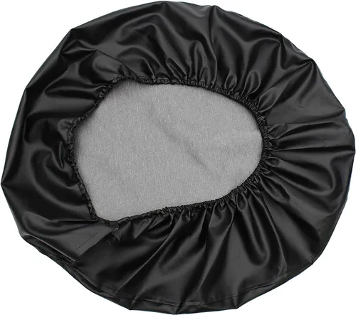 Vista 4 de Cubierta de rueda de repuesto, de piel de PVC, impermeable, a prueba de polvo, con bandera estadounidense, para Jeep Liberty Wrangler Rv Backoff
