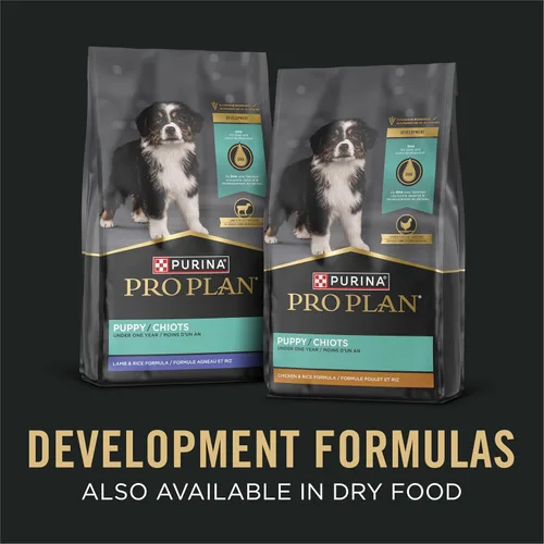 Vista 7 de Purina Pro Plan - Alimento húmedo para cachorros, entrante clásico de pollo, (12) latas de 13 onzas