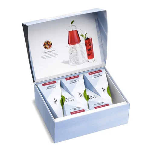 Vista 13 de Tea Forte Tea Over Ice Blue Mint Nectar - Mezcla Premium de té helado de hierbas orgánicas sin cafeína, 5 bolsas de té con infusor piramidal hechas