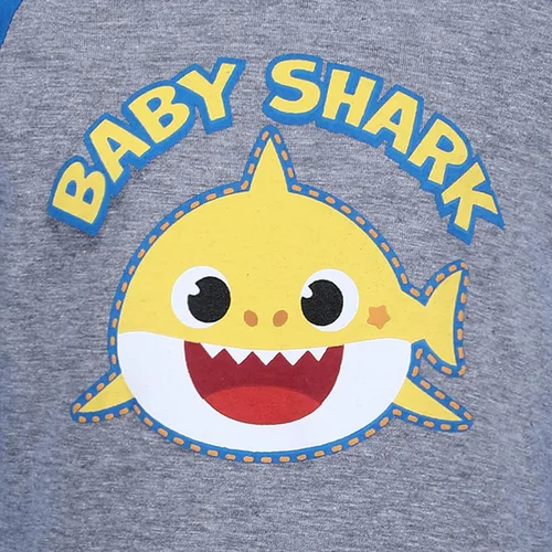 Vista 5 de Nickelodeon Baby Shark - Camisa raglán de manga larga para niños pequeños