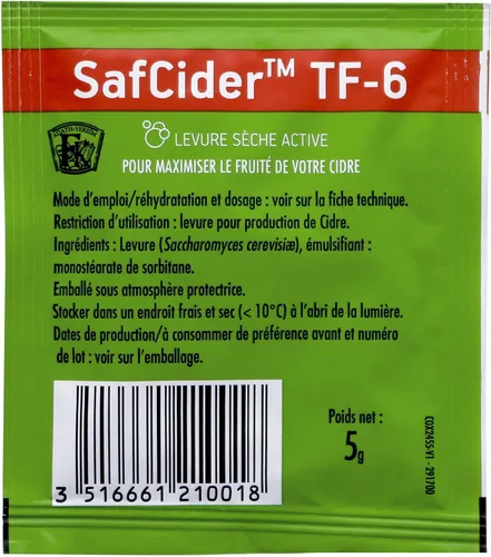 Vista 2 de Fermentis SafCider™ TF-6 (0.18 oz)