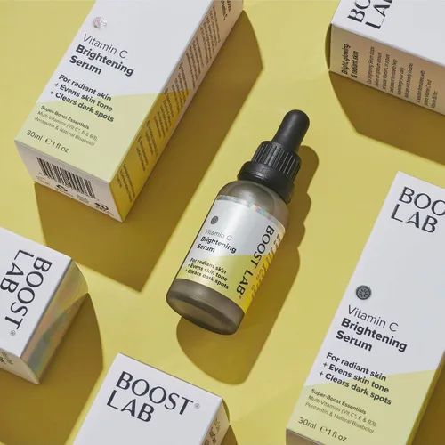 Vista 8 de BOOST LAB Suero iluminador de vitamina C para hombres y mujeres, piel radiante y cara, unifica el tono de la piel, manchas faciales oscuras claras