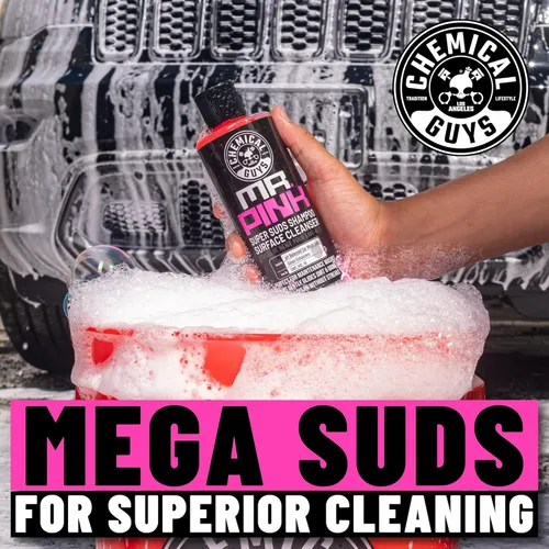 Vista 2 de Jabón de limpieza para automóvil de Chemical Guys, Mr. Pink, 16 oz