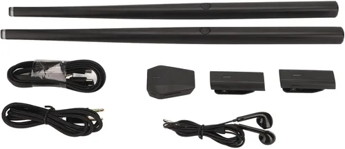 Vista 8 de Juego de batería electrónica virtual, palillos de aire sin ruido portátil con conectividad MIDI Bluetooth para principiantes, adultos y estudiantes