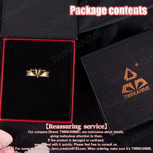Vista 5 de TWINKANIME All 6 S925 Silver Ring Anime Sagittarius for Cosplay Open Band Adjustable Ring for Cosplay Prop