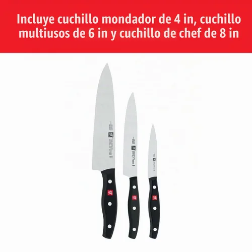 Vista 10 de ZWILLING Twin Signature - Juego de cuchillos de 3 piezas fabricado