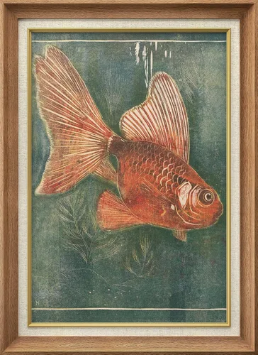 Vista 286 de MUDECOR Lienzo enmarcado prémium para pared, pinos nevados en bosque de invierno, ilustraciones modernas, arte contemporáneo, escénico, divertido