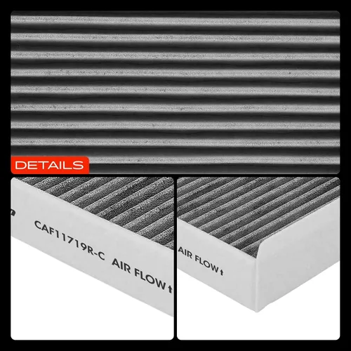 Vista 8 de Filtro de aire de cabina A-Premium con carbón activado Compatible con Mercedes-Benz C300, C350e, C400, C43 AMG, C450 AMG, E300, E350, E53 AMG