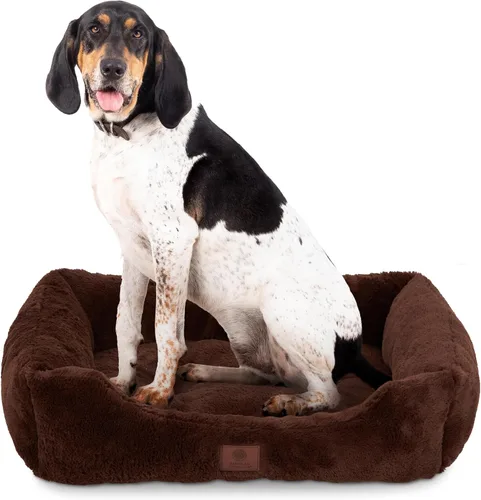 Vista 8 de American Kennel Club Cuddler - Cama para mascotas con entrada de perfil bajo, cama de felpa para perros de 25 pulgadas para razas pequeñas, cama