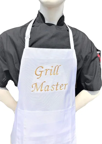 Vista 5 de CHEFSKIN Hermoso delantal de chef Grill Master Chef Regalo profesional