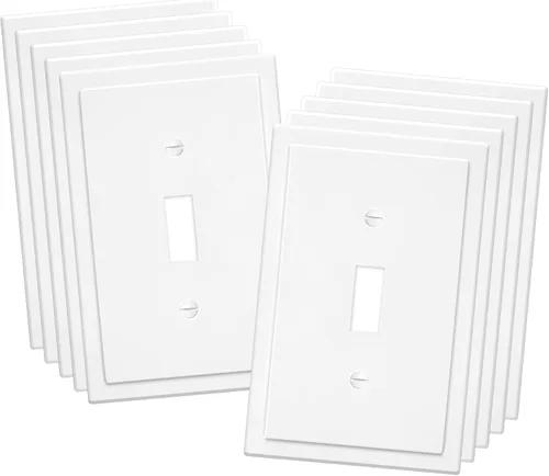 Vista 11 de Placa Decorativa de Pared de Borde Moderno de 2 Enchufes, Cubierta para Interruptor de Salida, Doble Decorador, Placa Frontal Eléctrica