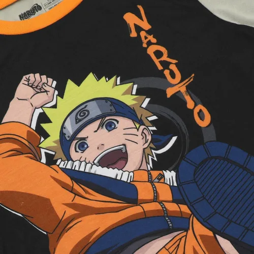 Vista 3 de Bioworld Conjunto de ropa de dormir Naruto de 2 piezas con camisa de manga larga y pantalones para dormir