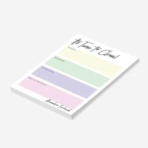 Vista 3 de Bloc de notas de limpieza personalizado, planificador de tareas domésticas para adultos, mamá, compañera de trabajo, lista de tareas diarias