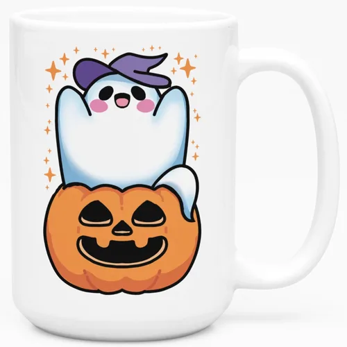 Vista 93 de LookHUMAN Tazas de Halloween Taza de café de Halloween - Tazas de café para decoración ideales para amantes y entusiastas de la decoración - Taza