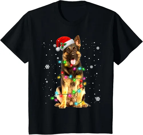 Vista 38 de Suéter de Navidad para perros de pastor alemán, suéter de Navidad para regalos de perros, Negro, S