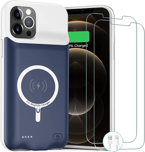 Vista 13 de Funda de batería para iPhone 11, funda de carga portátil recargable de 10000 mAh mejorada con carga inalámbrica compatible con iPhone 11