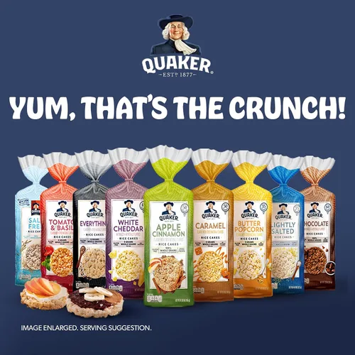 Vista 5 de Quaker crujientes de arroz, paquete con 6 variedades de sabores
