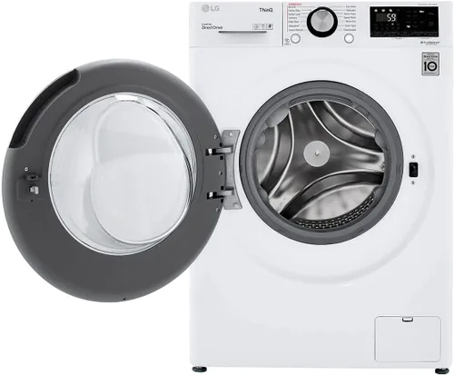 Vista 6 de LG WM3555HWA - Lavadora/secadora inteligente todo en uno de 24 pulgadas con capacidad de 2.3 pies cúbicos, habilitado para Wi-Fi, 14 ciclos