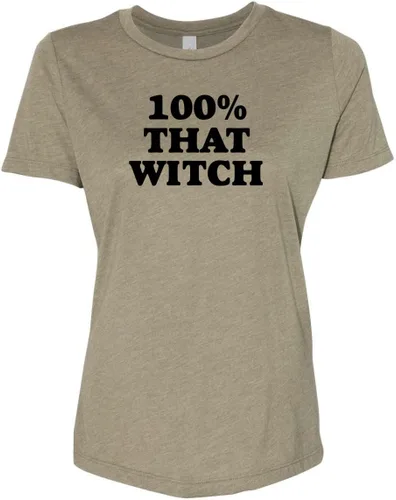 Vista 10 de Cute Women's Screen Printed Crew Neck Tee, Shirts With Sayings, Dusty Blue or Olive
