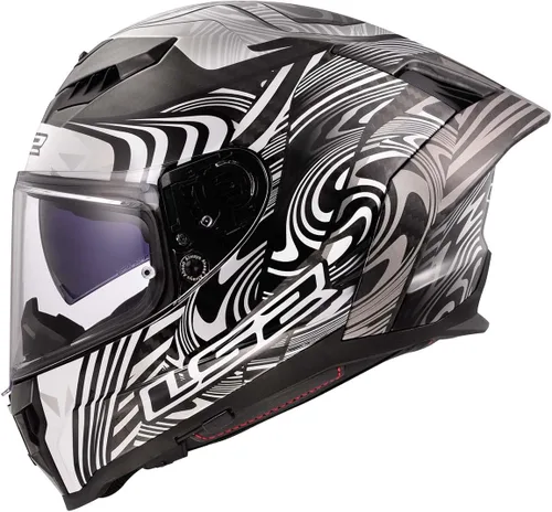 Vista 6 de LS2 Helmets Dragon Casco integral de motocicleta de carbono con parasol