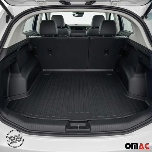 Vista 2 de OMAC Alfombrillas para maletero Honda Fit Hatchback 5 puertas 2007-2008 Moldeado 3D Cargo Liner - Negro - Caucho - Protección para todo