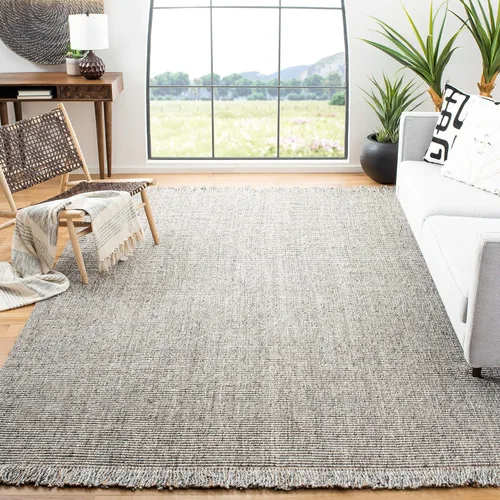 Vista 26 de SAFAVIEH Natural Fiber Collection - Alfombra decorativa de 2 x 3 pies, carbón y natural, yute tejido a mano, ideal para zonas de alto tráfico