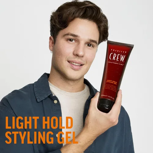 Vista 2 de American Crew Gel para el cabello para hombre, fijación ligera con bajo brillo, producto de peinado regalo para él, 8.4 onzas líquidas