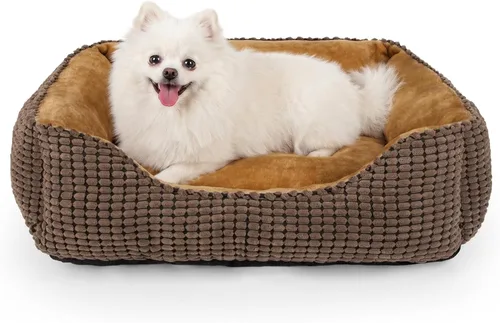 Vista 34 de MIXJOY Cama Ortopédica Rectangular Lavable para Perros Pequeños, Medianos y Grandes, Suave Calmante, Cama Duradera para Cachorros Durmientes Cojín