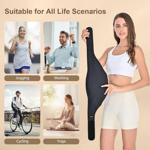 Vista 6 de Fundas para bolsas de ostomía WansMed para hombres y mujeres Cinturón para ostomía para deportes y vida diaria Solución a prueba de fugas y que