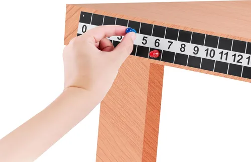 Vista 2 de Marcador duradero de acero de metal Cornhole con puntuación magnética para tableros de maíz, fácil de instalar