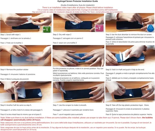 Vista 2 de Película protectora de hidrogel de alta sensibilidad para iPhone 11 / iPhone XR (6.1 pulgadas), 2 protectores de pantalla de TPU suave transparente