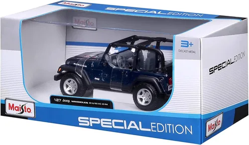 Vista 9 de Vehículo Maistom Jeep Wrangler Rubicon forjado, Azul metálico